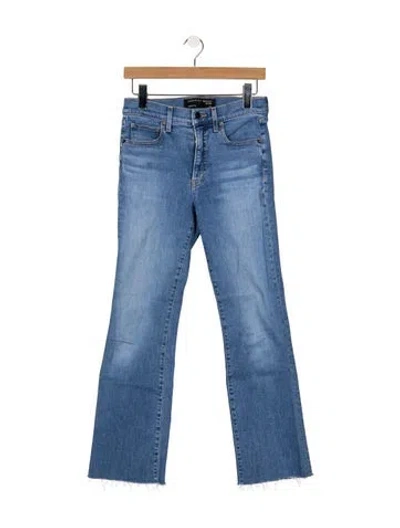 Pre-owned Veronica Beard High-rise Flared Jeans In Blue