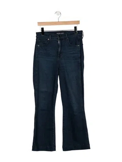 Pre-owned Veronica Beard High-rise Flared Jeans In Blue