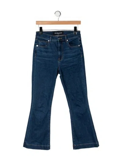 Pre-owned Veronica Beard High-rise Flared Jeans In Blue
