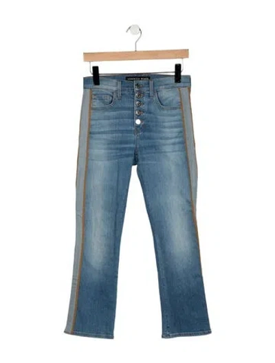 Pre-owned Veronica Beard High-rise Flared Jeans In Blue