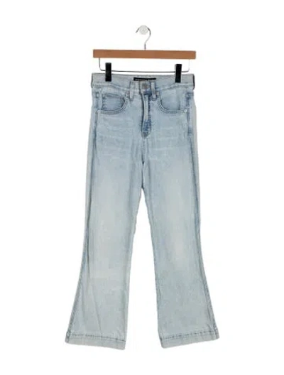 Pre-owned Veronica Beard High-rise Flared Jeans In Blue