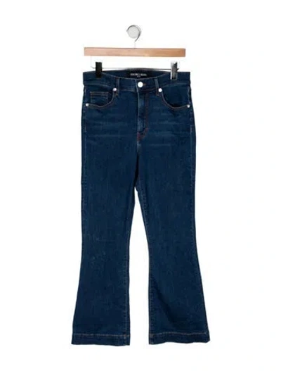 Pre-owned Veronica Beard High-rise Flared Jeans In Blue