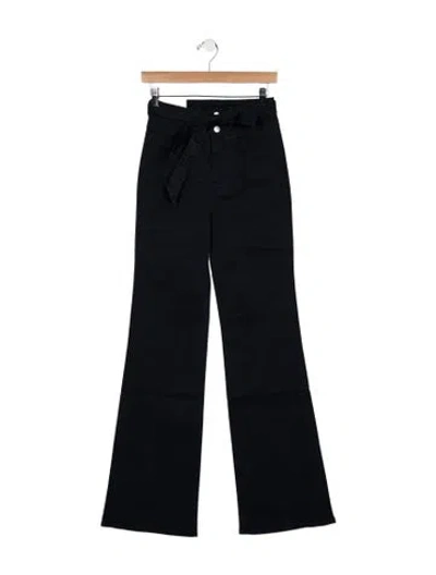 Pre-owned Veronica Beard High-rise Flared Jeans In Blue
