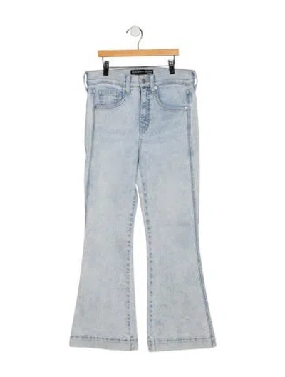 Pre-owned Veronica Beard High-rise Flared Jeans In Blue
