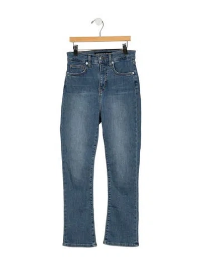 Pre-owned Veronica Beard High-rise Flared Jeans In Blue