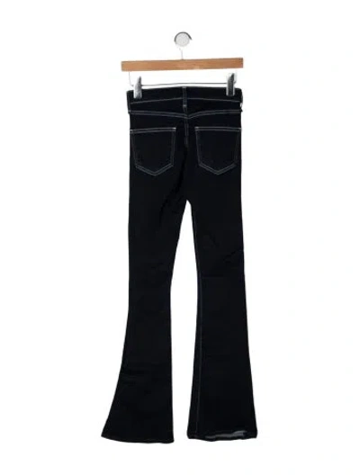 Pre-owned Veronica Beard High-rise Flared Jeans In Blue
