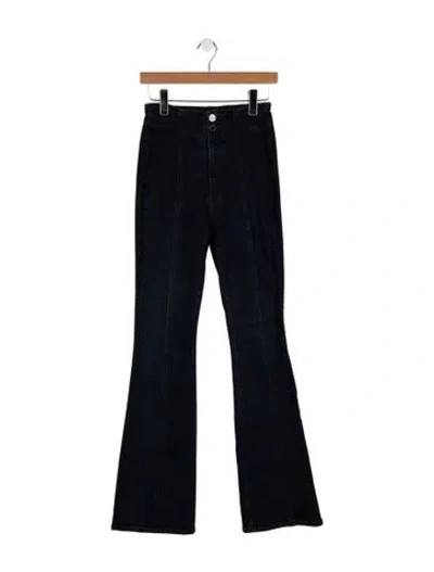 Pre-owned Veronica Beard High-rise Flared Jeans In Blue