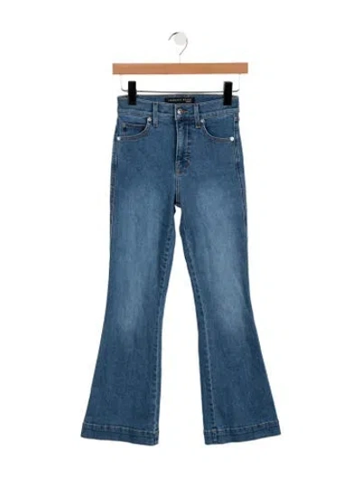 Pre-owned Veronica Beard High-rise Flared Jeans In Blue