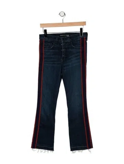 Pre-owned Veronica Beard High-rise Flared Jeans In Blue