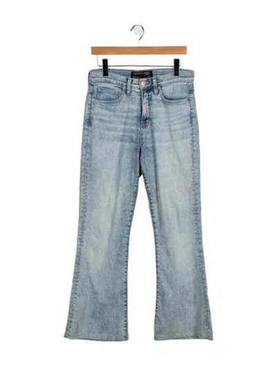 Pre-owned Veronica Beard High-rise Flared Jeans In Blue