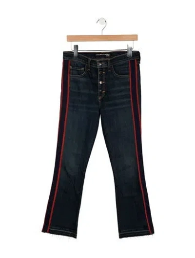 Pre-owned Veronica Beard High-rise Flared Jeans In Blue