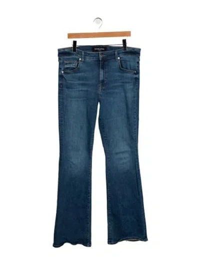 Pre-owned Veronica Beard High-rise Flared Jeans In Blue