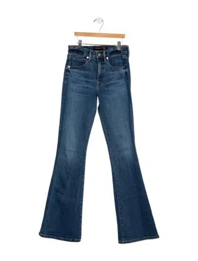 Pre-owned Veronica Beard High-rise Flared Jeans In Blue