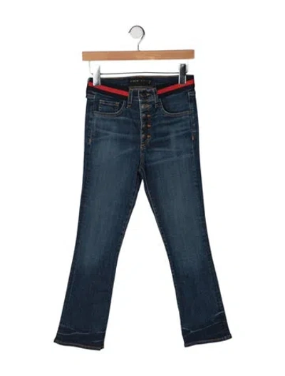 Pre-owned Veronica Beard High-rise Flared Jeans In Blue