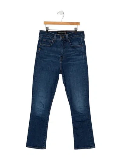 Pre-owned Veronica Beard High-rise Flared Jeans In Blue