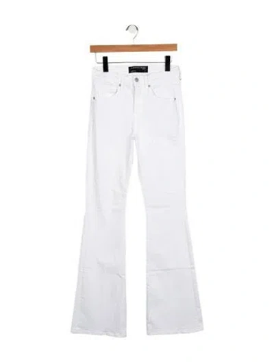 Pre-owned Veronica Beard High-rise Flared Jeans In Blue