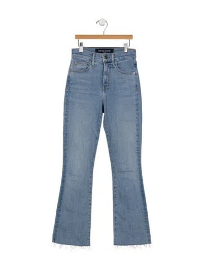 Pre-owned Veronica Beard High-rise Flared Jeans In Blue