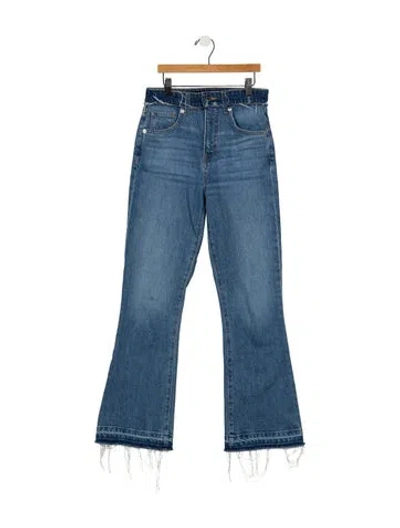 Pre-owned Veronica Beard High-rise Flared Jeans In Blue