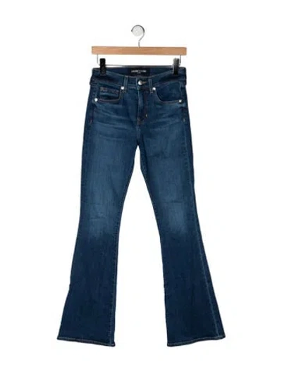 Pre-owned Veronica Beard High-rise Flared Jeans In Blue