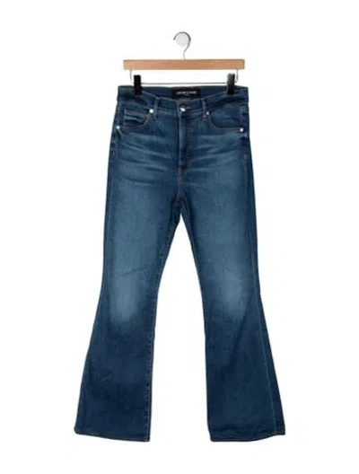 Pre-owned Veronica Beard High-rise Flared Jeans In Blue