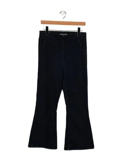 Pre-owned Veronica Beard High-rise Flared Jeans In Blue