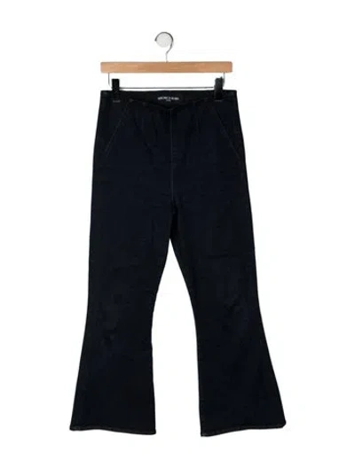 Pre-owned Veronica Beard High-rise Flared Jeans In Blue