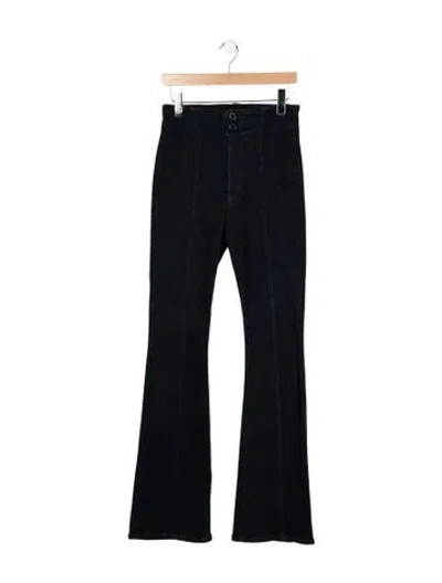 Pre-owned Veronica Beard High-rise Flared Jeans In Blue