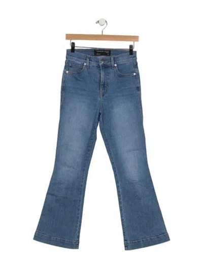 Pre-owned Veronica Beard High-rise Flared Jeans In Blue