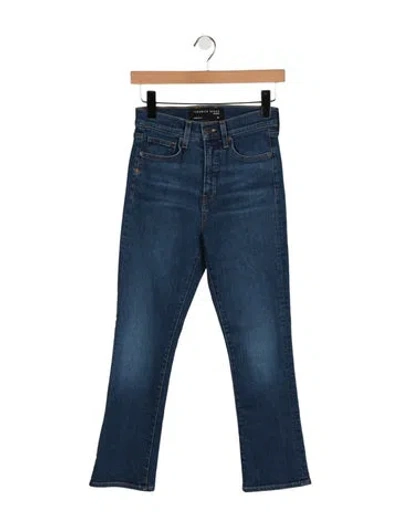 Pre-owned Veronica Beard High-rise Flared Jeans In Blue