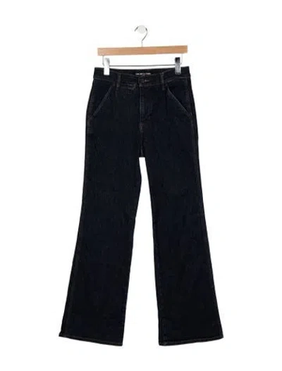 Pre-owned Veronica Beard High-rise Flared Jeans In Blue