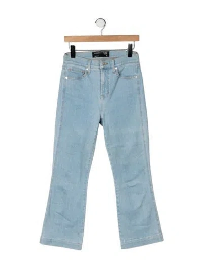 Pre-owned Veronica Beard High-rise Flared Jeans In Blue