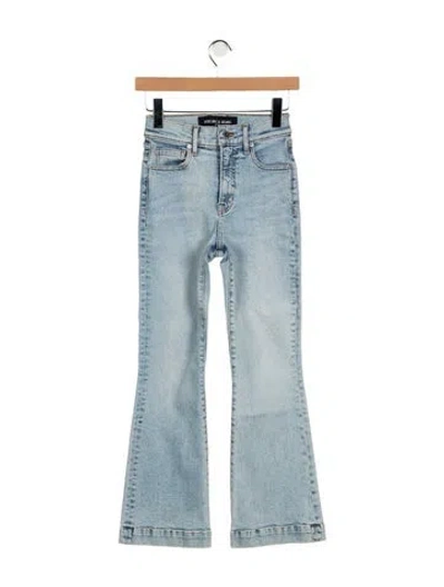 Pre-owned Veronica Beard High-rise Flared Jeans In Blue