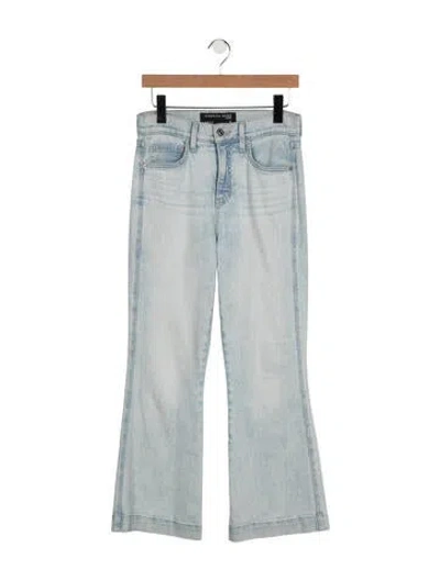 Pre-owned Veronica Beard High-rise Flared Jeans In Blue