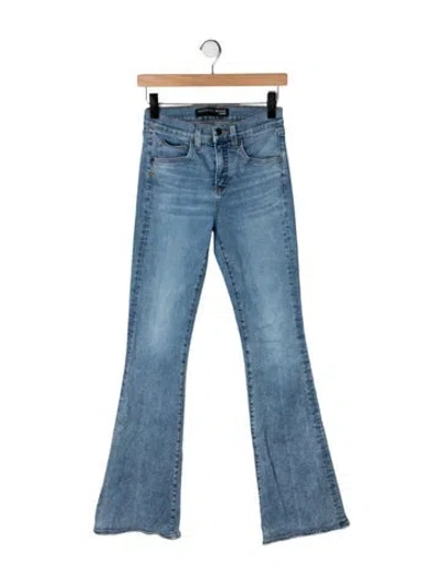 Pre-owned Veronica Beard High-rise Flared Jeans In Blue