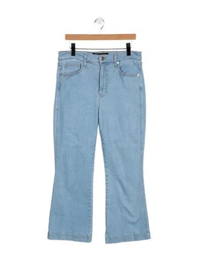Pre-owned Veronica Beard High-rise Flared Jeans In Blue