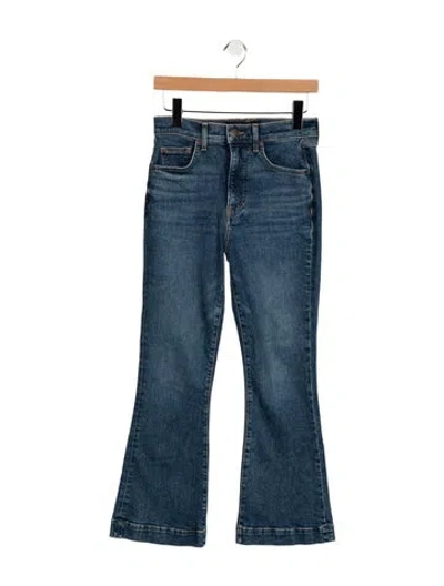 Pre-owned Veronica Beard High-rise Flared Jeans In Blue