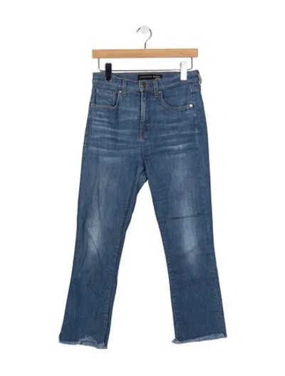 Pre-owned Veronica Beard High-rise Flared Jeans In Blue