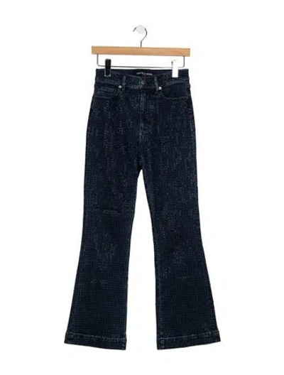 Pre-owned Veronica Beard High-rise Flared Jeans In Blue