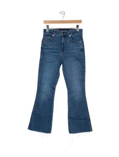 Pre-owned Veronica Beard High-rise Flared Jeans In Blue