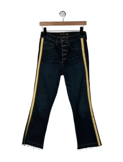 Pre-owned Veronica Beard High-rise Flared Jeans In Blue