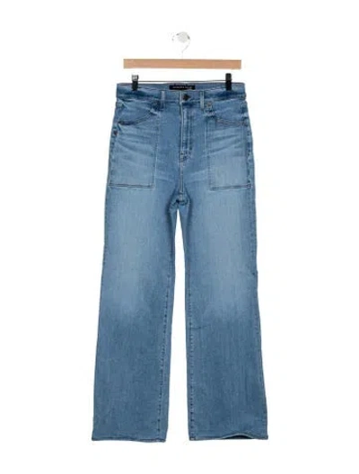 Pre-owned Veronica Beard High-rise Flared Jeans In Blue