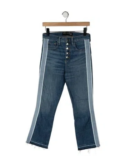 Pre-owned Veronica Beard High-rise Flared Jeans In Blue