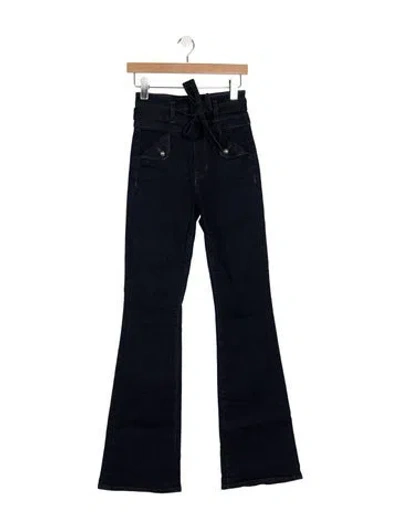 Pre-owned Veronica Beard High-rise Flared Jeans In Blue