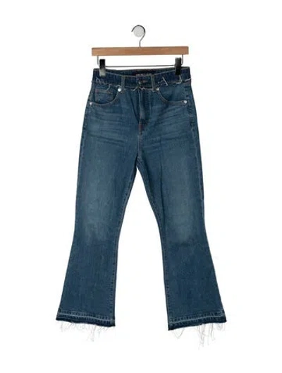 Pre-owned Veronica Beard High-rise Flared Jeans In Blue
