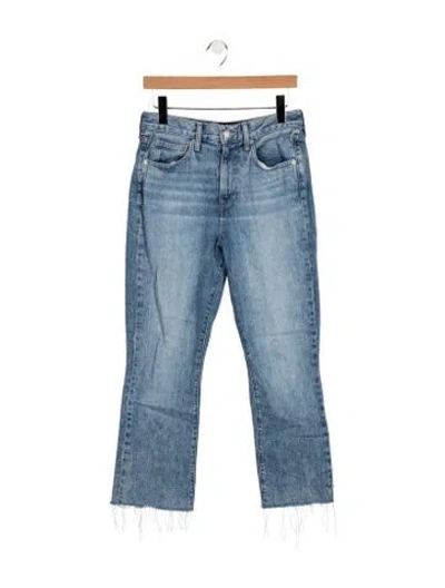 Pre-owned Veronica Beard High-rise Flared Jeans In Blue