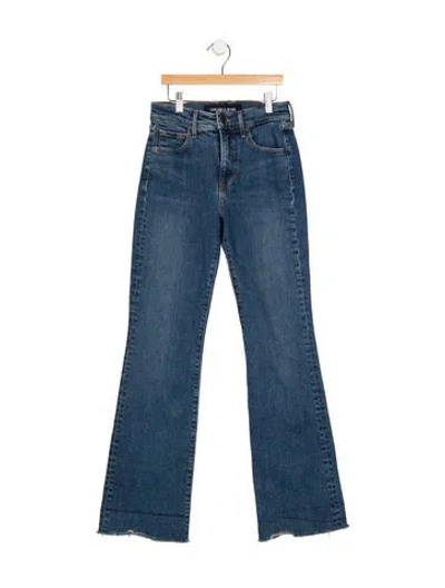 Pre-owned Veronica Beard High-rise Flared Jeans In Blue