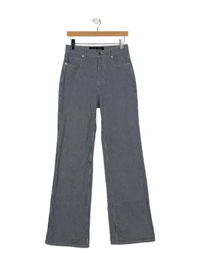 Pre-owned Veronica Beard High-rise Flared Jeans In Blue