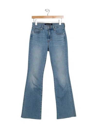 Pre-owned Veronica Beard High-rise Flared Jeans In Blue