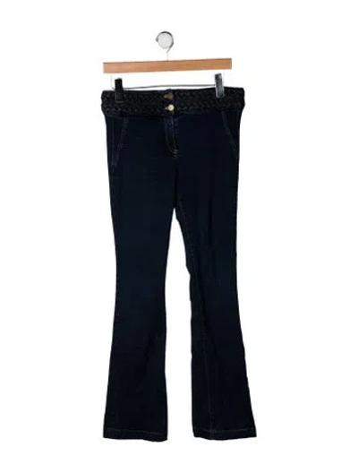 Pre-owned Veronica Beard High-rise Flared Jeans In Blue