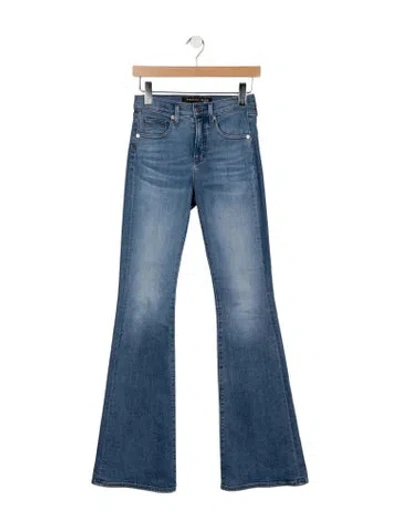 Pre-owned Veronica Beard High-rise Flared Jeans In Blue